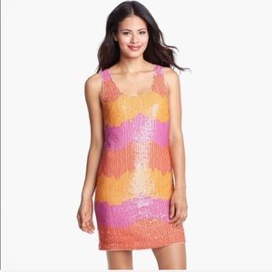 Trina Turk glitter sequins tank dress